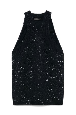 Top con paillettes blu navy FABIANA FILIPPI | MAD275F552L3315146